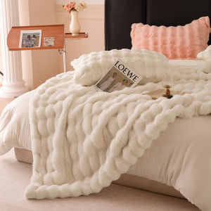 YANYANGTIAN Rabbit Fur Blanket Soft And Fluffy Comfortable To Wear Bedding Sofa Car Home Decoration