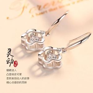 925 纯银灵动耳环女气质个性跳动的心耳饰品耳坠网红新款勾 INS Silver Jewelry