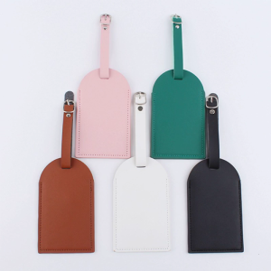 PU Leather Luggage Tags Privacy for Protection Travel Bag Labels Suitcase Tag