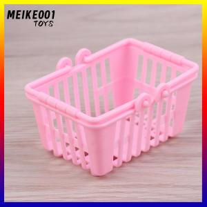 MEIKE001 Dollhouse Miniature Shopping ตะกร้าแกล้งเล่นของเล่นเฟอร์นิเจอร์