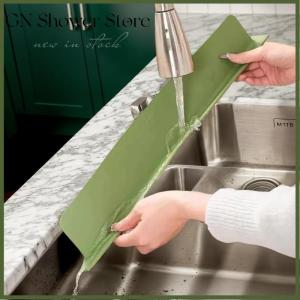 [GN Store] 1pcs Silicone Kitchen Sink Water Splash Guard Washing Basin Anti-splash Stopper Waterproof Splatter Screen Bar Anti-water Board