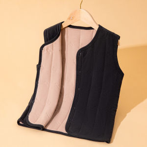 2024 School Uniform Liner Artifact Childrens Winter Wool Warm-Keeping Pants Medium and Large Childrens Inner Wear Thickened Cotton Pants