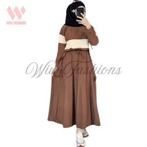 JISANA SET ROK CARGO CRINKLE AIRFLOW LD 110 // SETELAN ROK POLOS // SET ROK POLOS WANITA KEKINIAN