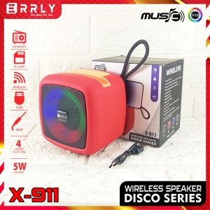 Speaker Bluetooth Lampu Led Speaker Portable Lampu Speaker Wireless Lampu X 911 Stand HP Support TWS Bisa Memory / USB