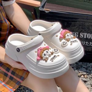 [Free Shipping] Clogs EVA Garden WomenS Shoes Non-Slip Fashionable Dual-Purpose Closed-Toe WomenS Slippers