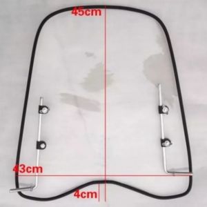 Windshield Extension Spoiler Universal Pc Windshield Widened Edging Wind Deflector For Motorcycle