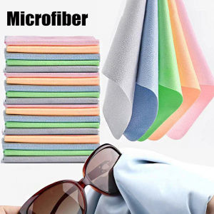 1/5Pcs Random Colors Microfiber Glasses Cleaning Cloth Eyewear Wipe No-traces Phone Screen Cleaner Cloths Eye Glasses Cleaning Cloth