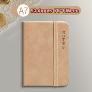 A7 Mini Leather Notebook Diary Book Notebook School Supplies Creative Pocket Book School Office Supplies Notepads