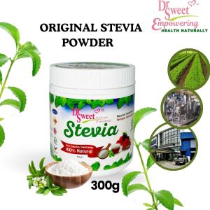 [Dr Sweet] 300g Pemanis Semulajadi Stevia Powder | Free Calorie | Organik | Serbuk Stevia | Halal