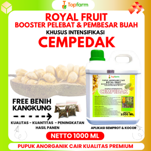 Pupuk Topfarm / Pupuk Khusus Cempedak / Pupuk Booster Pohon Cempedak Terbaik / Pupuk Pelebat Buah Cempedak / Pupuk Nangka Cempedak / Pupuk Pembesar Buah Cempedak / Pupuk Cempedak
