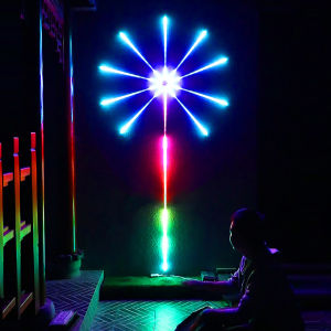 Smart Meteor Firework Light Bluetooth App Control Christmas Fireworks LED Strip Light with Remote For Wedding Room Decor