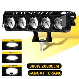 Lampu Tembak Led Foglamp SQL 5 Mata Laser Gun Putih Kuning 2 Warna Waterproof Lampu Tembak 5 Mata High Low