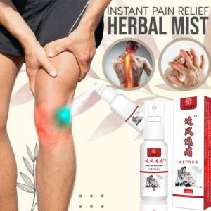 Instant joint pain relief spray Herbal Mist Soothes Back Muscle pain relief caring spray for Knees Joints Lower Back External Use 60ML instant pain relief herb oil