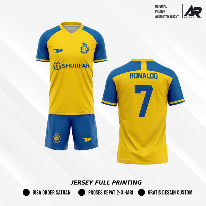 Jersey Baju Bola Ronaldo AL NASSR SHURFAH FC 2023