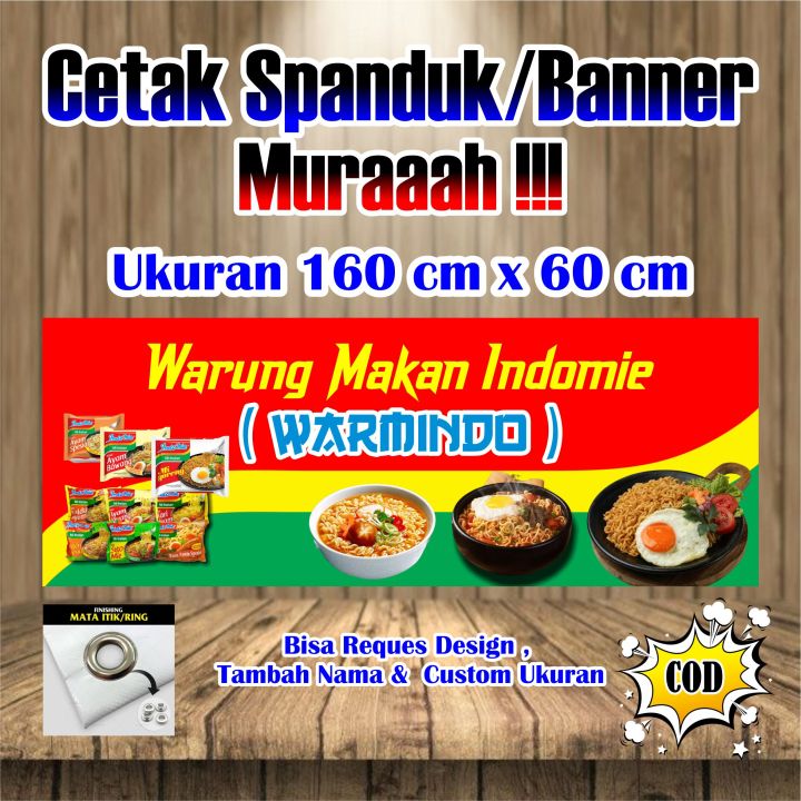 Spanduk Banner Warmindo ukuran 160 cm x 60 cm | Lazada Indonesia