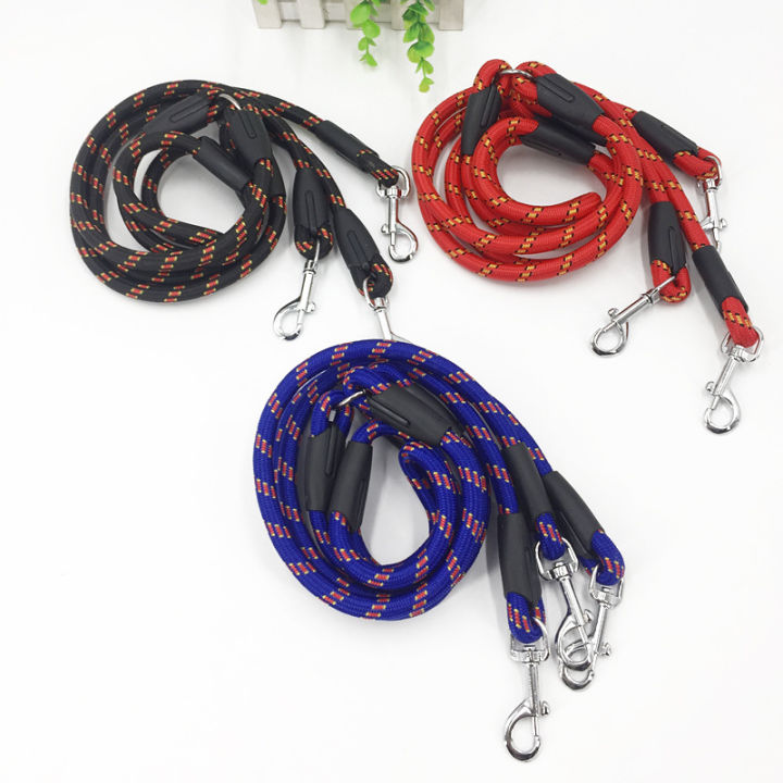 Manufacturers direct sale nylon woven dog leash square round traction