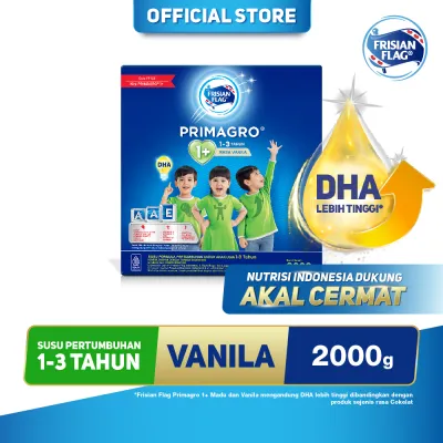 Frisian Flag Primagro 1+ Vanilla 2000gr (1-3 Tahun) - Susu Formula Pertumbuhan Anak