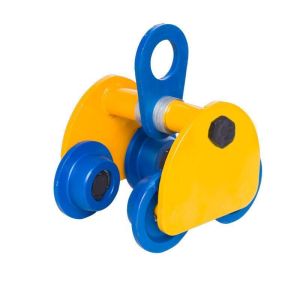 Manual Plain Trolley 1T Beam Trolley Steel Roda Troli Hoist Takel Beam Trolley 4 Roda