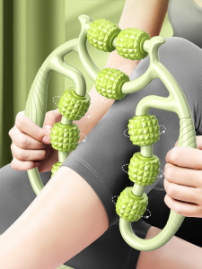 3in1 Slim Leg Massager Wheel Roller Stretch Massage Care Legs Relaxing Muscle Yoga Roller 瘦腿按摩护理三合一 环形瑜伽美腿神器