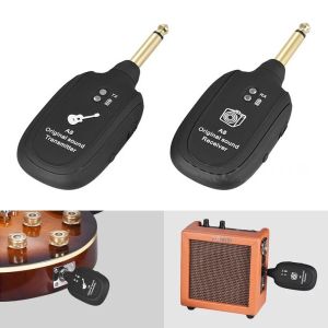 2.4GHz Wireless Guitar System Transmitter Receiver With Built-in Lithium Battery For Electric Guitar Bass Violin
