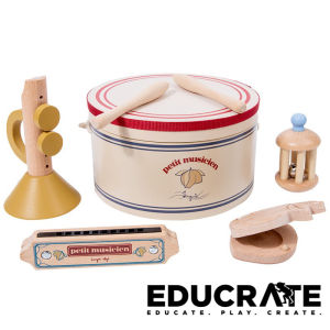 educratePH Little Musician Performer Instrument Set Drums / Trumpet / Harmonica