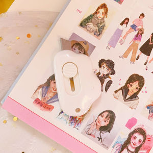 Bayar Di Tempat - Cutter Mini Pisau Kecil Bentuk Oval dan Awan / Cutter Mini Bentuk Awan / Pisau