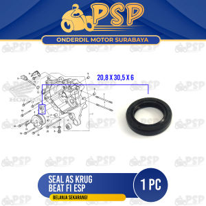 Seal As Krug Beat eSP (208x305x6) - Sil Siel Karet Kruk Krek Kreg Ker As Oli Oil Magnit Magnet