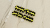 Personalized Keychain Name Customized CURSIVE Fonts Bag Tags Name Tag 3D Printed Keychain wallet tags name