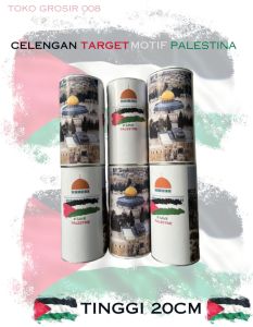 Celengan Kaleng Pertube Palestine Buka Tutup -Save Free palestina