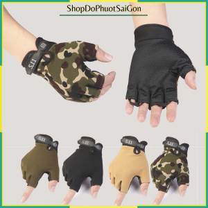 [HCM]Găng tay lái xe 5.11 hở ngón - Hàng Loại 1 ????