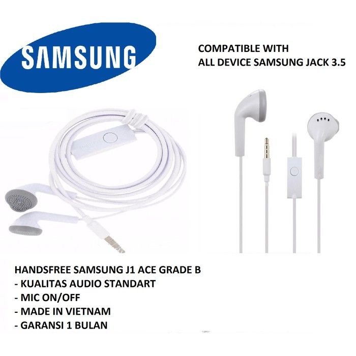 A20 A30 Headset Samsung A70 Original UNIVERSAL Headset Hp Samsung