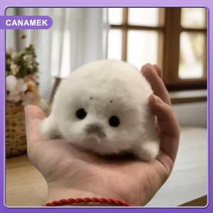 【CANAMEK】 Cute Baby Seal Doll Plush Toy Pendant Simulation Ocean Toy Souvenir Seal Pendant Gift Doll Bag Pendant