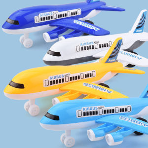 Childrens toy large inertial aircraft simulation A380 passenger plane model boy