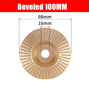 Wood Grinding Wheel Shaping Carving Sanding Abrasive Tool Angle Grinder Disc Rotary Wood Polishing Wheel 3 Style Discs Choose 85MM/100MM Diameter