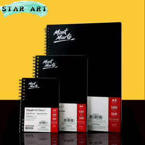 Mont Marte A3/A4/A5 Sketchbook Loose-leaf 120 Pages 60 Sheets Detachable 8k Thick Paper Sketching Paper Drawing Book Student Art Student Professional Drawing Sketch Book Notepad