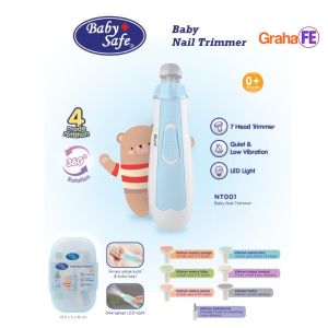 Baby Safe Nail Trimmer Kikir Kuku Bayi Anak Dewasa Penghalus Kikiran LED Light NT001