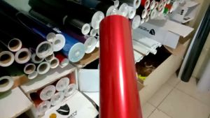 Stiker Skotlet Motor Warna Merah Marun Metalic Candy