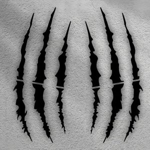MUSASI Demon Claw Motorcycle Stickers Vinyl Covering Scratches Car Vinyl Stickers Demon Style Waterproof Helmet Stickers Vehicle Decoration