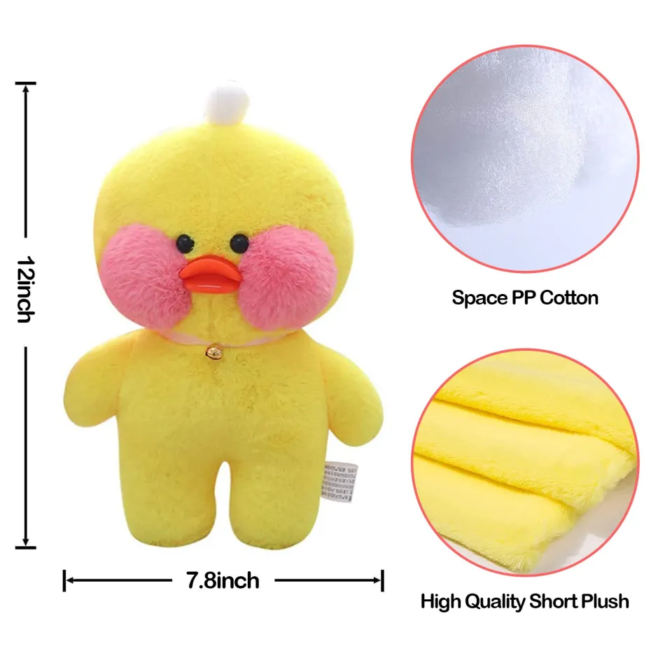 30cm Plush Pato Lalafanfan Duck Soft Toy Kawaii Stuffed Paper Duck