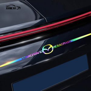 Car Logo Colorful Laser Body Door Decoration Sticker Rear Glass Rear Wing Modified Reflective Color Changing Car Sticker