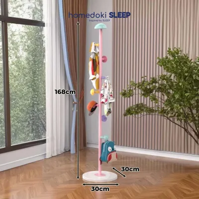 Homedoki Gantungan Baju Berdiri/Hanger Baju Aesthetic/Rak Gantungan Baju/Rak mantel jamur