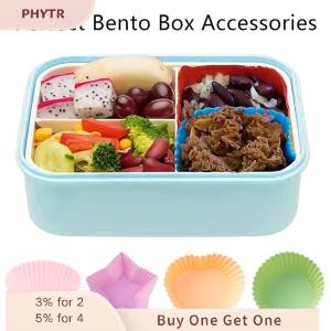 PHYTR HOT 4 Pcs Silicone Lunch Box Dividers Bento Bundle Lunch Box Dividers For Kids Lunch Accessories