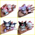Action Figure KUROMI x MY MELODY - Miniatur Pajangan Topper Kue Mainan Hello Kitty Kurumi Melodi Cinnamoroll. 