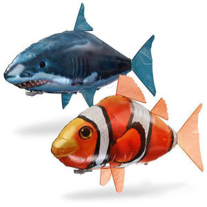 2.4G Remote control flying shark toy clown nemo fish balloon inflatable helium RC air plane flying saucer Wedding gift Decorate2026