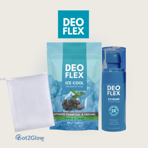 DEOFLEX ODOR CONTROL BUNDLE - Extreme Deodorant Spray Soap + Soap Mesh