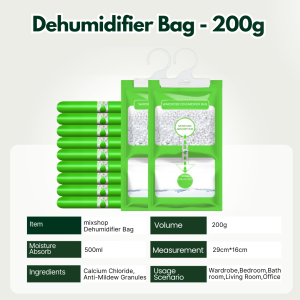 mixshop Hanging Dehumidifier Bag/Wardrobe Moisture Absorb [SG READY STOCK]