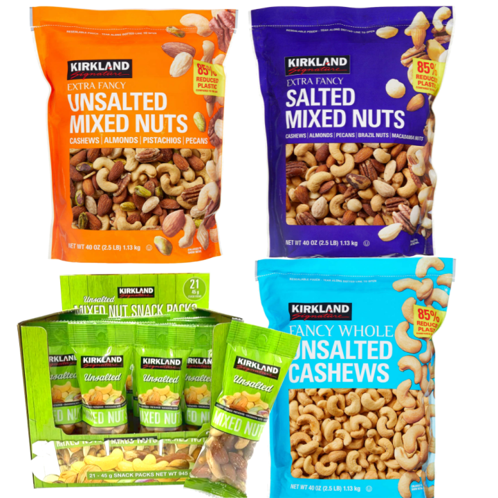 (Large Size) KIRKLAND Unsalted Salted Mixed Nuts Cashew Lazada Singapore