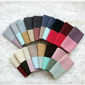 Bandana 2 warna rajut premium/ Ciput dua warna dalaman hijab kualitas pertama harga murah