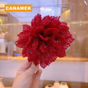 【CANAMEK】 Rose Mesh Tassel Flower Sweet Fashion Clothing Accessories