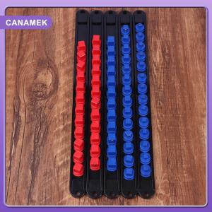 【CANAMEK】 1 2 1 4 3 8 ổ cắm Clip đường sắt chủ ổ cắm trượt đứng tay áo đường sắt giá công cụ 360 ° xoay Ổ cắm tổ chức ABS ổ cắm tổ chức